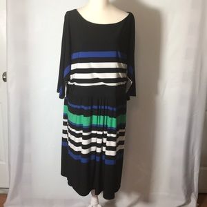 BIN3 Sandra Darren stripe dress multicolor…
